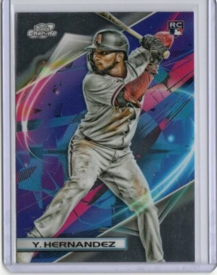 2022 Topps Chrome Cosmic Yonny Hernandez Rookie Card #57 - Diamondbacks - Image 1 of 2
