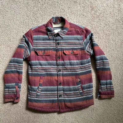 Рубашка мужская American Eagle средний размер флисовая с подкладкой с расширяющимся воротником и карманами цветная - Изображение 1 из 4