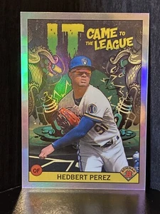 2022 Bowman Chrome #ICFL-9 Hedbert Perez è arrivato alla Lega BIRRIFICI - Foto 1 di 2
