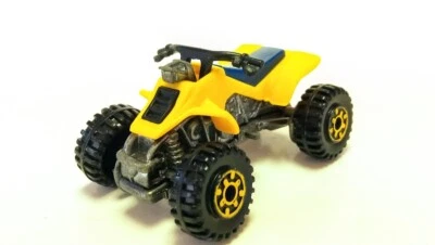 Asiento vintage Hot Wheels Suzuki Quadracer 4 ruedas amarillo/azul Malasia 1986 Foto 1 de 4