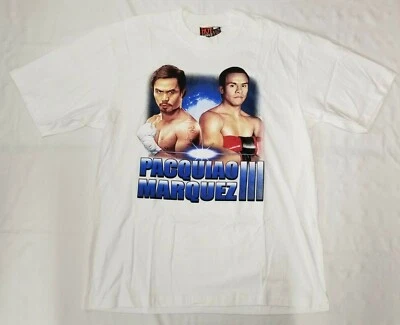 Pacquiao vs Marquez III double sided graphic t-shirt men sz 2XL Hot Eagle - Image 1 of 4