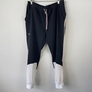 Under Armour Womens Sport Woven Colourblock Pants Size L Activewear Gym Yoga - Foto 1 di 7