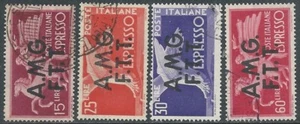 1947-48 TRIESTE A ESPRESSO USATO DEMOCRATICA 4 VALORI - L12 - Imagen 1 de 1