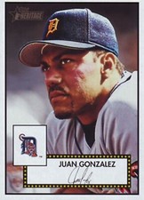 2001 Topps Heritage #214 Juan Gonzalez Detroit Tigers