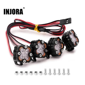 INJORA Luces LED Cuadradas para Coche RC 1/10 1/8 (Aluminio, Blanco) - Imagen 1 de 8