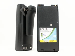 2x Battery + Clip ICOM IC-V8 IC-A6E IC-U82 IC-F21GM IC-F30GT NICD 1100mAh - Picture 1 of 1