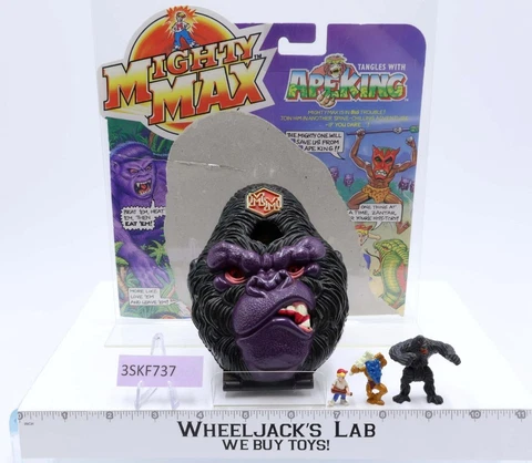 Ape King 100% Complete Dome Zones Mighty Max 1993 Bluebird Toys Action Figure Cover