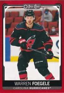 21-22 O-PEE-CHEE RED PARALLEL WARREN FOEGELE #469 CAROLINA HURRICANES - Picture 1 of 1