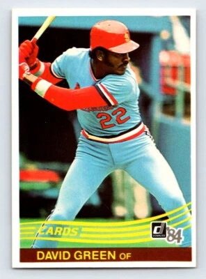 1984 Donruss - #425 David Green - *Near Mint* - Image 1 of 2