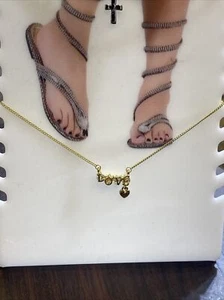 Bracciale Catena Placcato Oro per Piede Donna. #a2 - Foto 1 di 1