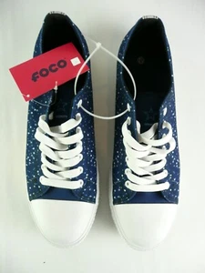 Foco NFL Canvas Size 12 Dallas Cowboys Low Top Sneakers Shoes Men New with Tags - Picture 1 of 7