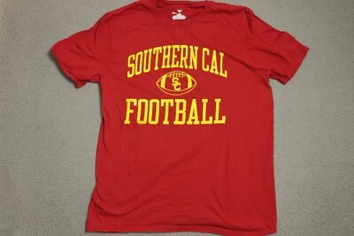 USC Trojans Football Shirt Mens Size Medium Red Southern Cal - Image 1 of 4