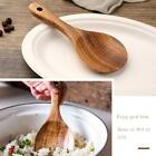 Japanese Style Wooden Soup Salad Rice Natural Wood Tableware Spoon Q2G0