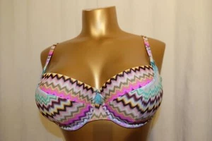 PANACHE Swim Bikini-Top MILANO BALCONNET BIKINI Ikat print multicolor NEU - Bild 1 von 3