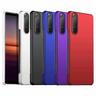 Funda rígida mate lisa de goma para Sony Xperia 1 IV 5IV 10IV 1 5 10III Foto 1 de 4
