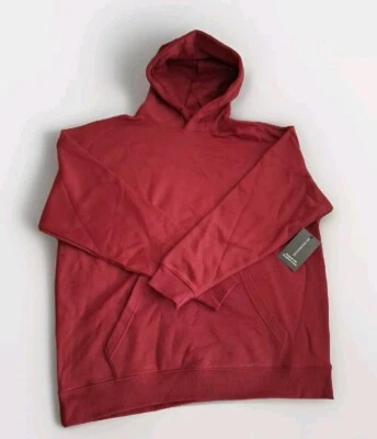 БЕЗ ГРАНИЦ красный бордовый большого размера толстовка с капюшоном. РАЗМЕР M (38-40) - Изображение 1 из 3