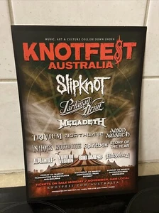 KNOTFEST 2023 Australian Tour Flyer A4 High Quality Carded Reproduction - Picture 1 of 2