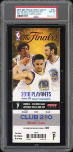 PSA 8 - LEBRON JAMES FIRST TITLE 2016 NBA FINALS GAME 7 TICKET CAVALIERS LAKERS - Picture 1 of 3