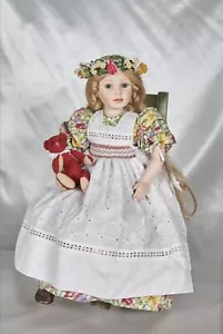Bambola Anne Marie dell'artista Pauline Bjonness Jacobsen porcellana firmata #312/950 RARA - Foto 1 di 10