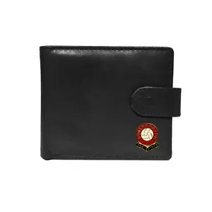 Southampton football club black leather wallet with coin pocket, new in box - Imagen 1 de 2