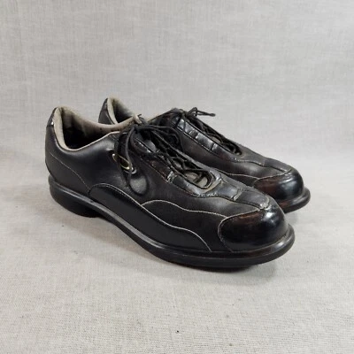 Tênis de golfe Oakley Softspikes couro preto feminino tamanho 7.5 com cadarço - Imagem 1 de 4