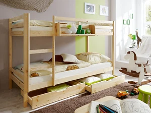 Etagenbett Doppelbett Stockbett Rene Kiefer massiv Natur - Bild 1 von 1