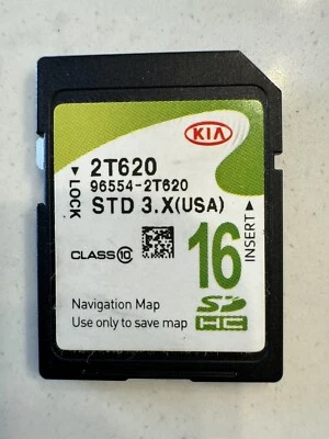 Kia Navigation SD Memory Card GPS MAPS 96554-2T620 - Image 1 of 2