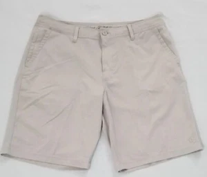 Hang Ten Hybrid Mens Size 36 Daybreak Kahki Beige Drawstring Stretch Shorts - Picture 1 of 8