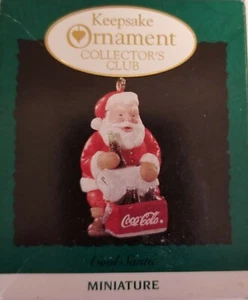Hallmark 1993 ornamento in miniatura - Keepsake Club - Cool Santa - Foto 1 di 4