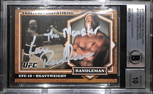 Kevin Randleman Signed 2012 Topps UFC Bloodlines Card BAS COA Gem Mint 10 Auto