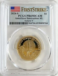 2024 S Proof Alabama Innovation Dollar PCGS PR 69 DCAM First Strike Label - Picture 1 of 2