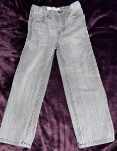 Boys Cherokee Kid's Straight Fit Coupe Droite  Denim Jeans Mid Rise grey Size 5 - Picture 1 of 3