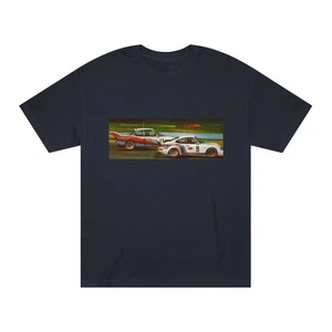 Racing-Themed Trans-Am Classic Tee | Porsche & BMW, Motorsport T-Shirt BLK & WHT - Picture 1 of 7