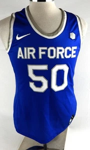 2021-22 Air Force Falcons #50 Game Issued Pos Used Blue Jersey Basketball L 466 - Picture 1 of 11