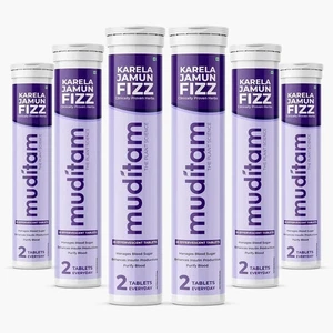 Muditam Ayurveda Jamun Fizz | Free Shipping | 120 Effervescent Tablets - Picture 1 of 4