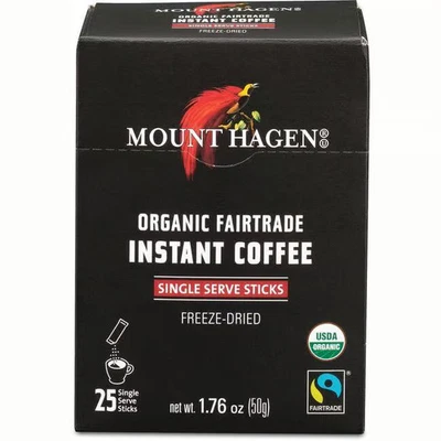 Растворимый органический кофе Mount Hagen Fairtrade 25 упаковок - Изображение 1 из 2