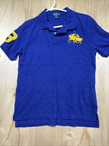 Polo Ralph Lauren ragazzo viola scuro polo doppio grande pony L (14-16) - Foto 1 di 6