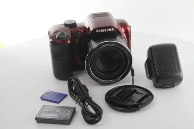 Цифровая камера Samsung WB1100F 16,2 Мп CCD Smart WiFi NFC - красная - класс A - Изображение 1 из 3