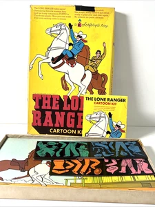 Vintage: THE LONE RANGER CARTOON KIT Colorforms (unbenutzter Komplettsatz) 1966 Spielzeug - Bild 1 von 7
