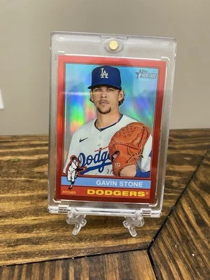 2025 Topps Heritage Gavin Stone High Number Chrome With Red Border 2/5 - Image 1 of 2