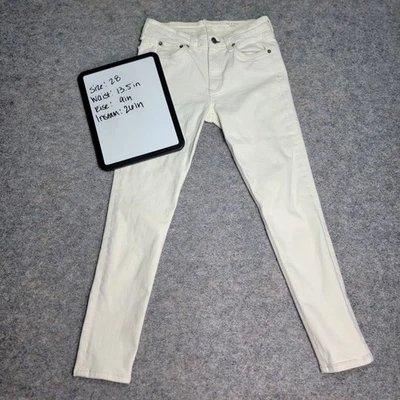 Rag & Bone Cate Mid-Rise Ankle Skinny Cream/White Jeans Size 28 Designer Denim - Image 1 of 4
