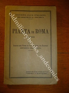 PIANTA DI ROMA 1:12000 TOURING CLUB ITALIANO 1920 VIE PIAZZE ED EDIFICI - Bild 1 von 4