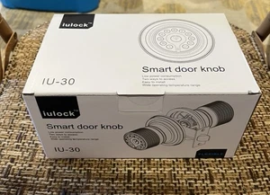 NUOVO pomello porta intelligente Iulock IU-30 con chiave pad su pomello nero opaco facile da installare - Foto 1 di 5