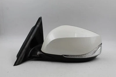 Левое боковое водительское белое дверное зеркало с электроприводом с подогревом 2014-21 INFINITI Q50 от оригинального производителя No41808 - Изображение 1 из 4