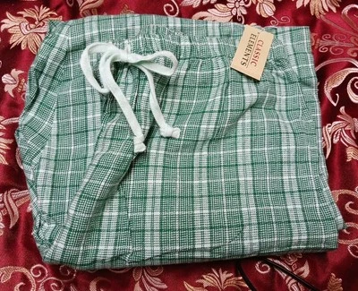 Sears Classic Elements Misses Flannel Pajama Bottoms -Size Small - Image 1 of 4