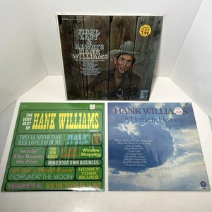 Hank Williams LP Lot 3 Vinyl Records First Last Always Best Of Home In Heaven - Picture 1 of 9