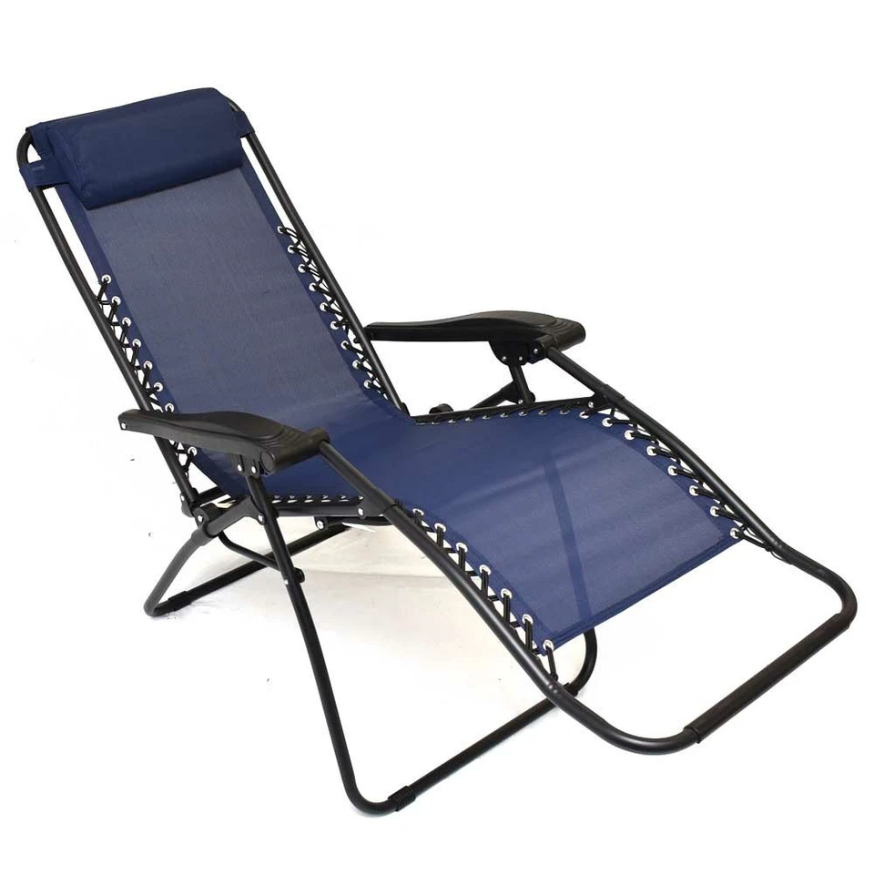 Caravan Sports портативный складной шезлонг патио стул нулевой гравитации синий - Изображение 1 из 2