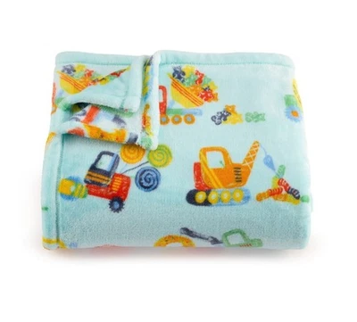 Camiones de construcción The Big One para niños azul supersuave felpa tiro 5' X 6' *Nuevo* Foto 1 de 4