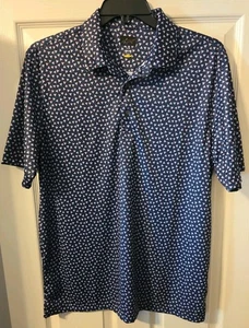 Greg Norman Moisture Wicking Blue PERFORMANCE GOLF POLO Men's LARGE- NWOT - Picture 1 of 4