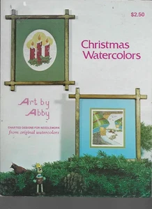 Christmas Watercolors.... Cross Stitch Art by Abby  - Picture 1 of 1